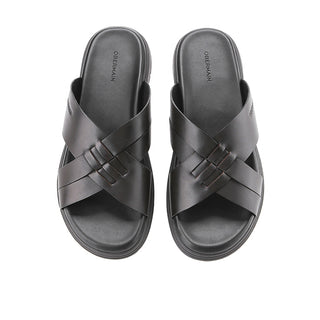 Ferdie Samson Cross in Pull-Up Leather