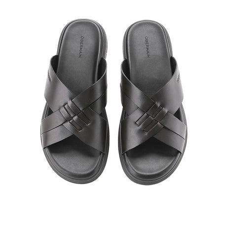 Ferdie Samson Cross in Pull-Up Leather