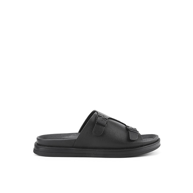 Obermain Sandal Pria Slip On Eagan Bert In Black