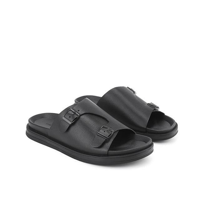 Obermain Sandal Pria Slip On Eagan Bert In Black