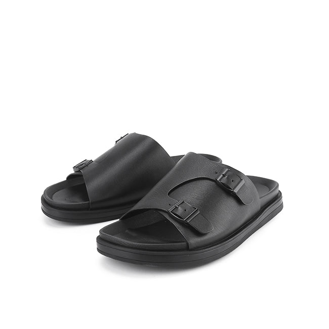 Obermain Sandal Pria Slip On Eagan Bert In Black