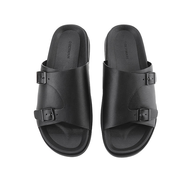 Obermain Sandal Pria Slip On Eagan Bert In Black