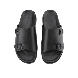Obermain Sandal Pria Slip On Eagan Bert In Black
