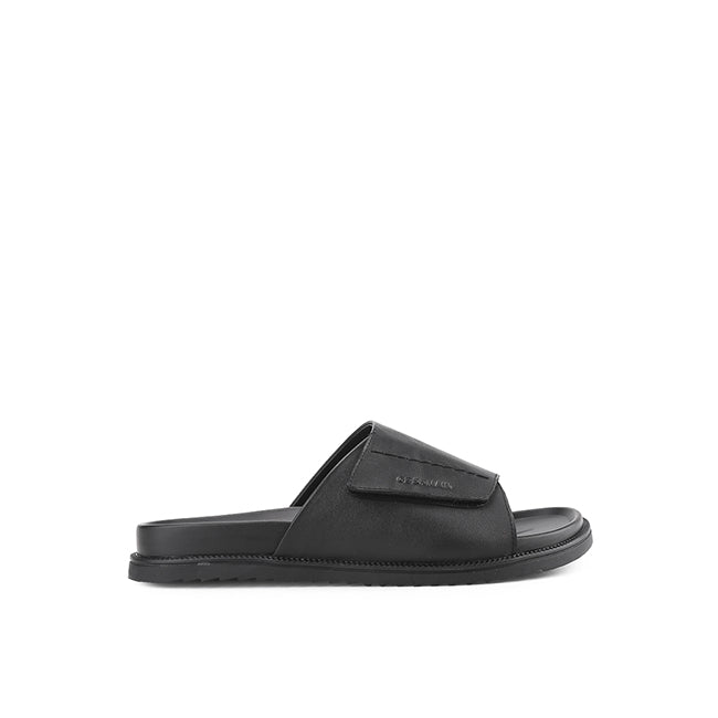 Obermain Sandal Pria Slip On Elgan Ramon In Black
