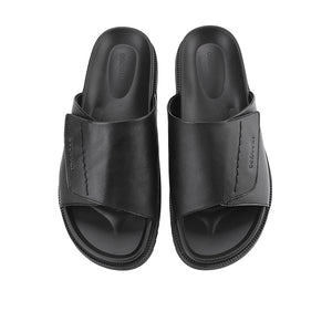 Obermain Sandal Pria Slip On Elgan Ramon In Black
