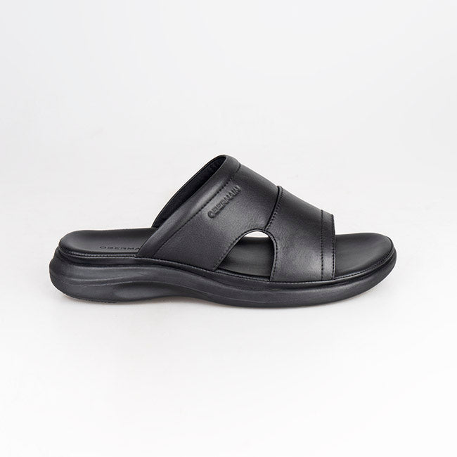 Obermain Sandal Pria Slip On Jacob Milan In Black