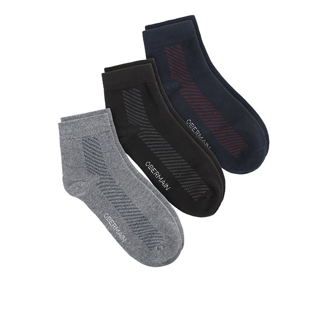 A-Ob Half Sock In Bk/Nv/Dgy
