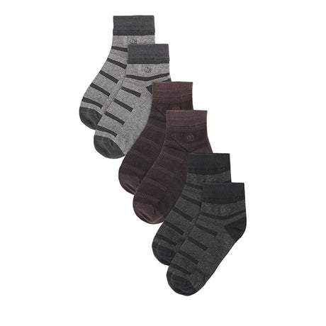 A-Ob Half Sock In Nv/Gy/Br