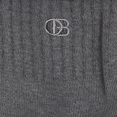 A-Ob Half Sock In Gy/Bk/Wh