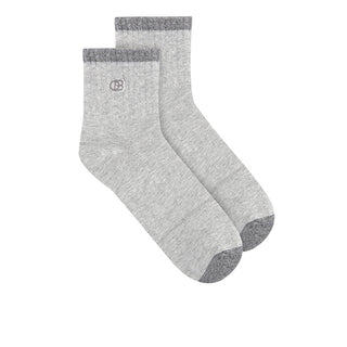 A-Ob Half Sock In Gy/Dgy/Bk