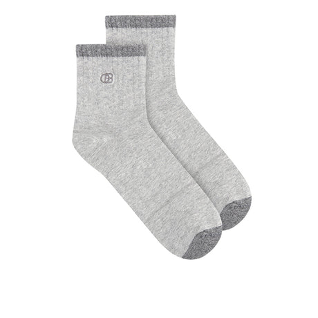 A-Ob Half Sock In Gy/Dgy/Bk