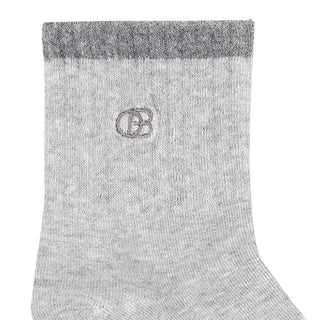 A-Ob Half Sock In Gy/Dgy/Bk