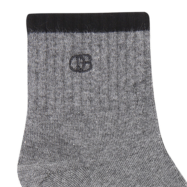 A-Ob Half Sock In Gy/Dgy/Bk