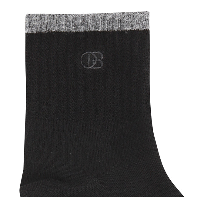A-Ob Half Sock In Gy/Dgy/Bk