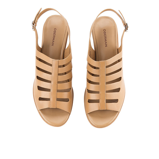 Obermain Sandal Wanita Heels Regina Claire In Brown