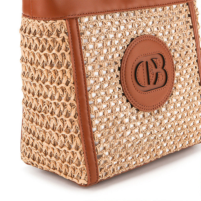 Aliyah Top Handle Bag In Cognac