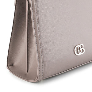 Obermain Bags Wanita Chloe Top Handle In Taupe