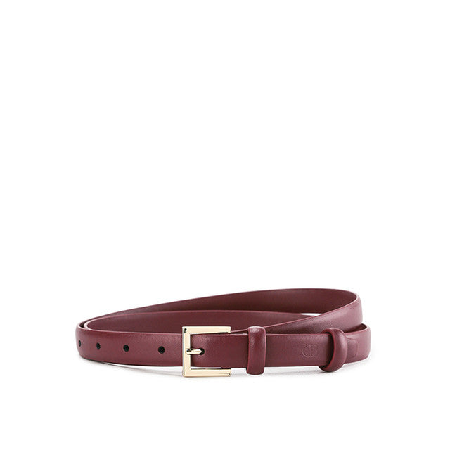 Obermain Accessories Wanita Pin Clip Adeline Ladies Leather Pin In Maroon 38