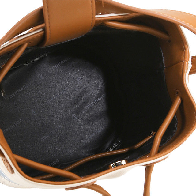 Audrey Bucket Bag In Beige