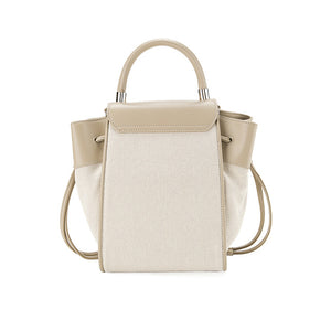 Camila Top Handle Bag In Beige