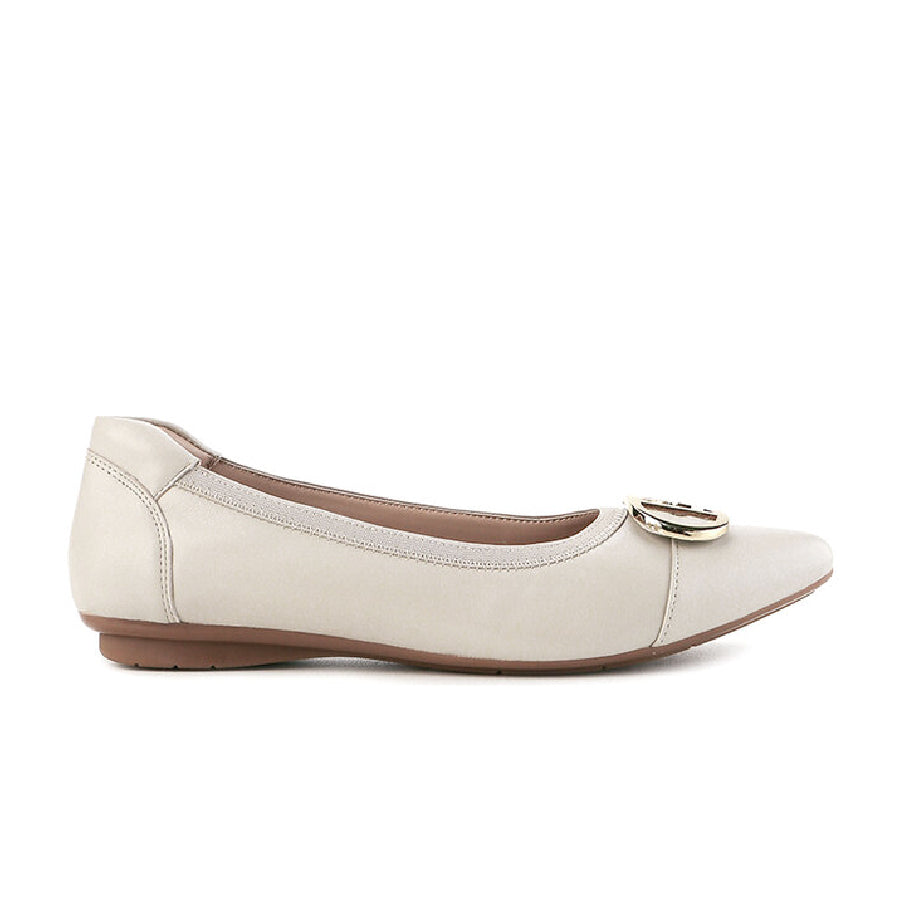 Obermain Sepatu Flats Wanita Halena Eleni In Cream