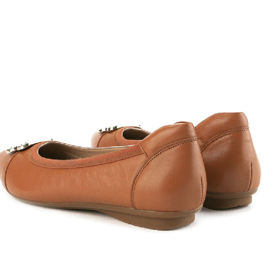 Obermain Sepatu Flats Wanita Halena Eleni In Tan