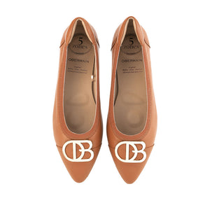 Obermain Sepatu Flats Wanita Halena Eleni In Tan
