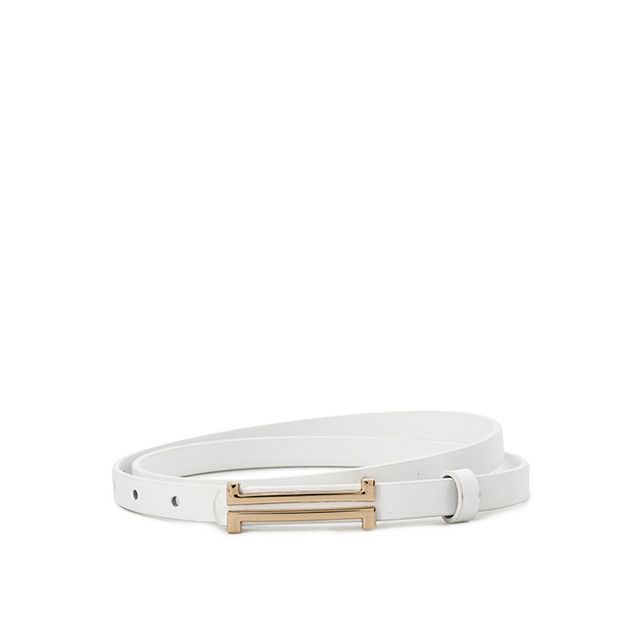 Obermain Accessories Wanita Pin Clip Alice Ladies Leather Pin In White -OBBL0024WH