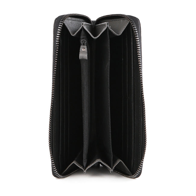 Obermain Aksesoris Short Wallet Pria Baylor Long Zip Wallet In Black/Grey