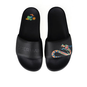 Obermain Sandal Pria Slide Dreamflyer Ryo In Black