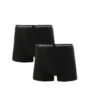 Obermain Pakaian Underwear Pria Knit Boxer In Black
