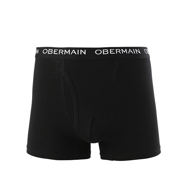 Obermain Pakaian Underwear Pria Knit Boxer In Black