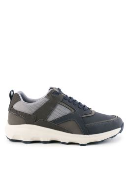 Obermain Sepatu Sneakers Pria Alexis Caden - Lace Up In Navy / Grey