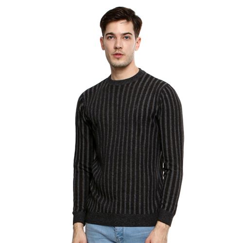 Obermain Pakaian Sweater Pria Molusca Sweater In Dark Grey