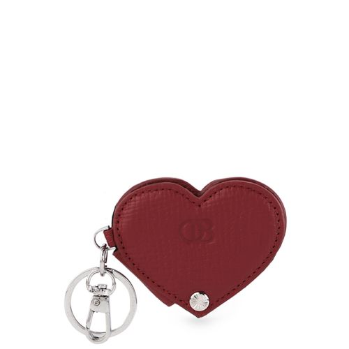 Obermain Aksesoris Key Chain Wanita Love Bernice Heart Shaped Mirr In Red
