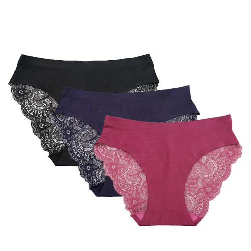 Obermain Pakaian Underwear Wanita 03_Lace Bikini In Multi Color