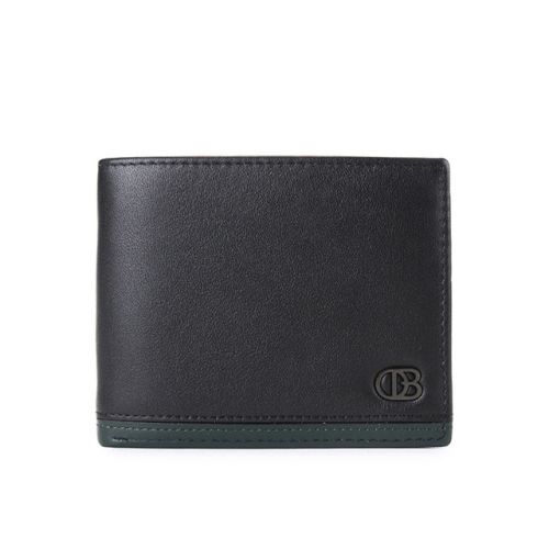 Cody Short Wallet W/ Detachable Cardholder In Black/Green