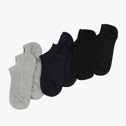 A-Ob Liner Sock In Navy / Gray / Black