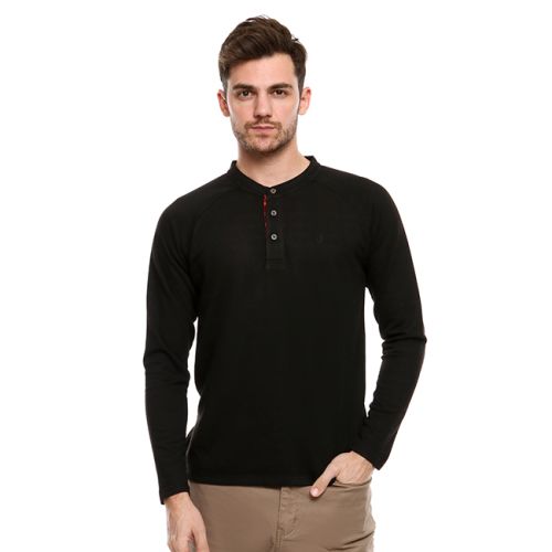 Obermain Pakaian Sweater Pria Render Pullover In Black