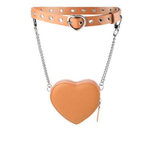 Obermain Accessories Belt Wanita Love Cailee Silver Heart In Tan