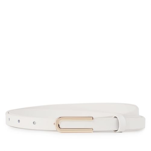 Obermain Accessories Belt Wanita Gillian Ladies Leather Pin In White