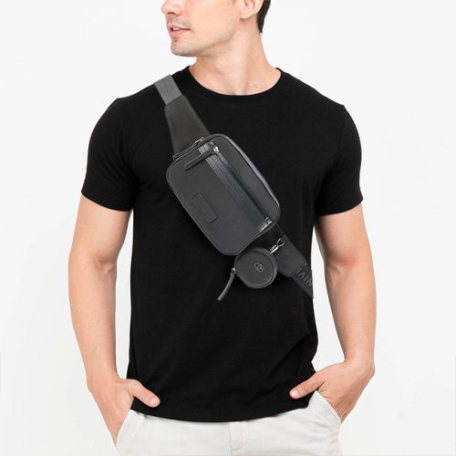 Obermain Bags Lace Up Pria Maximo Waist Bag In Black