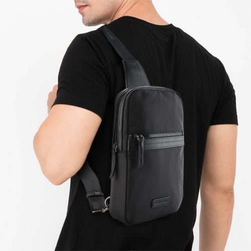 Obermain Bags Lace Up Pria Maximo Chest Bag In Black