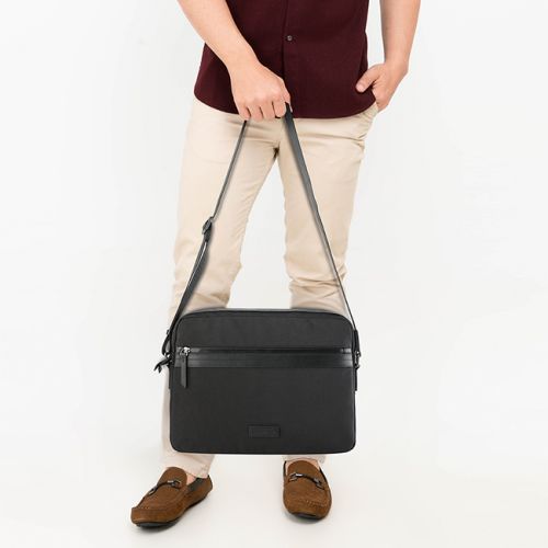 Obermain Bags Lace Up Pria Maximo Laptop Bag In Black
