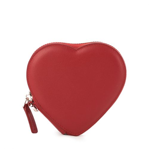 Obermain Accessories Pouch Wanita Love Bee Heart Shaped Pouch In Red