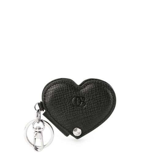 Obermain Accessories Key Chain Wanita Love Bernice Heart Shaped Mirr In Black