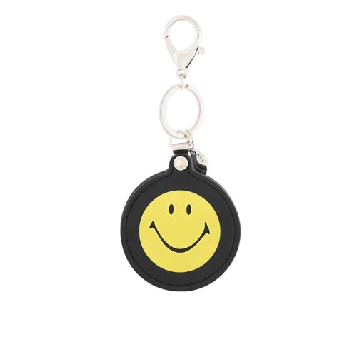 Smiley Sina Mirror Key Chain In Black