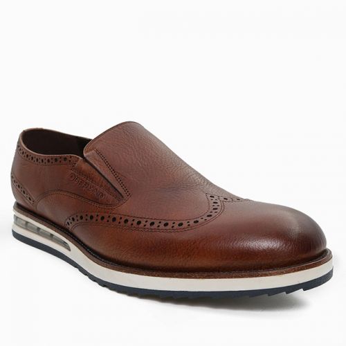 Obermain Sepatu Loafer Pria Desmond Roger - Slip On In Brown