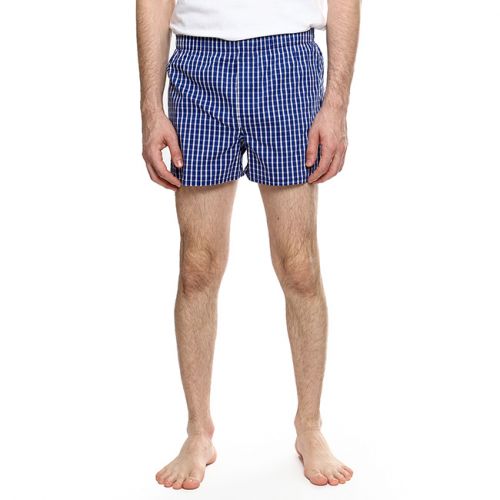 Woven Boxer Plaid In Blue
