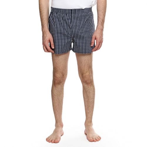 Woven Boxer Plaid In Navy